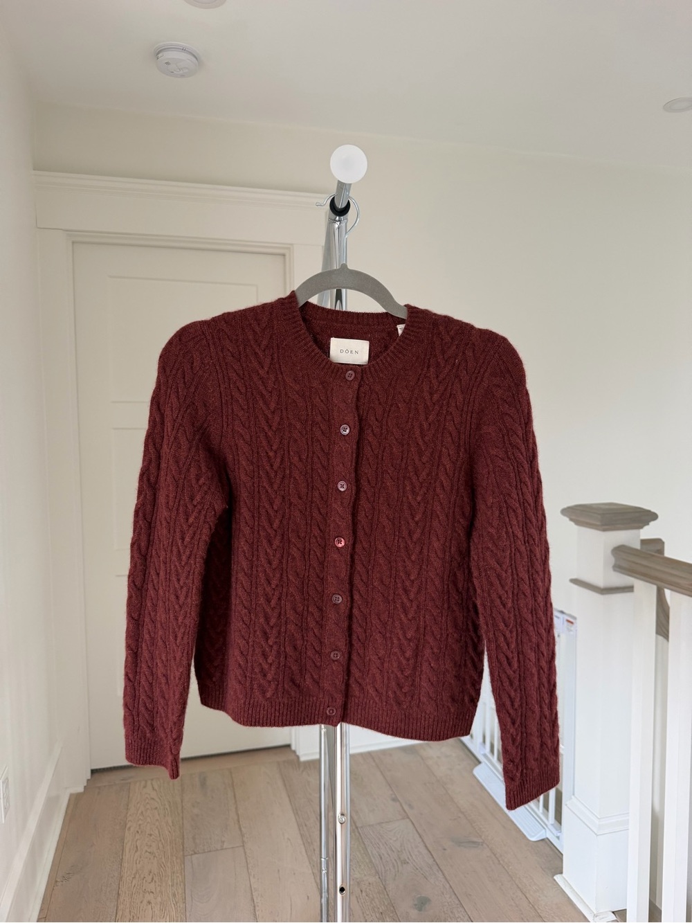 DÔEN Danae Cable Cashmere Cardigan